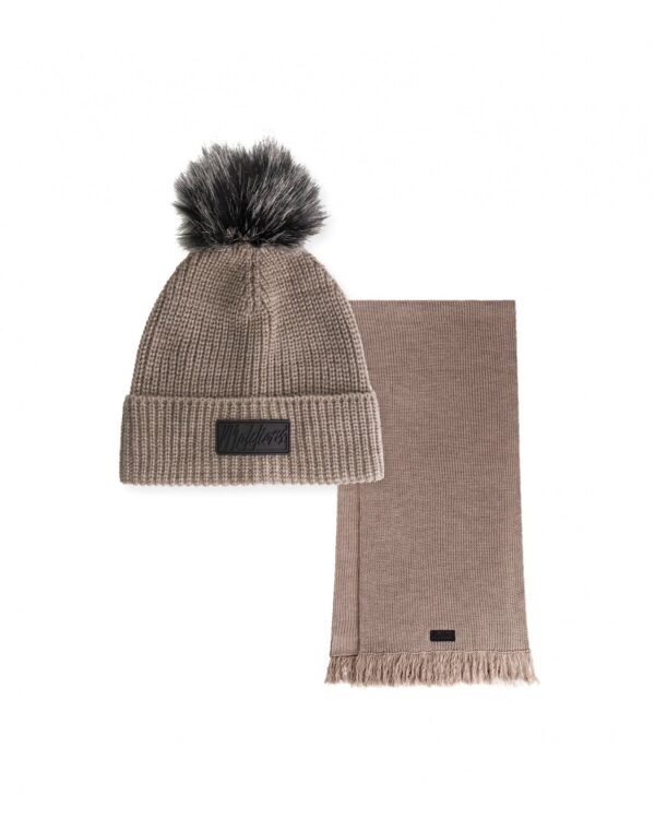 Malelions Women Knitted Beanie Scarf Set